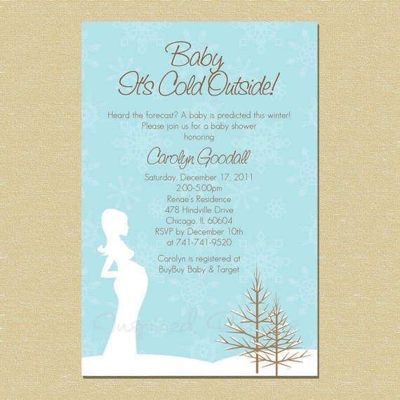 Winter Wonderland Baby Shower Invitations Templates 10