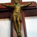 Reserved for Mark Vintage Crucifix and Holy Water Wall Hanging