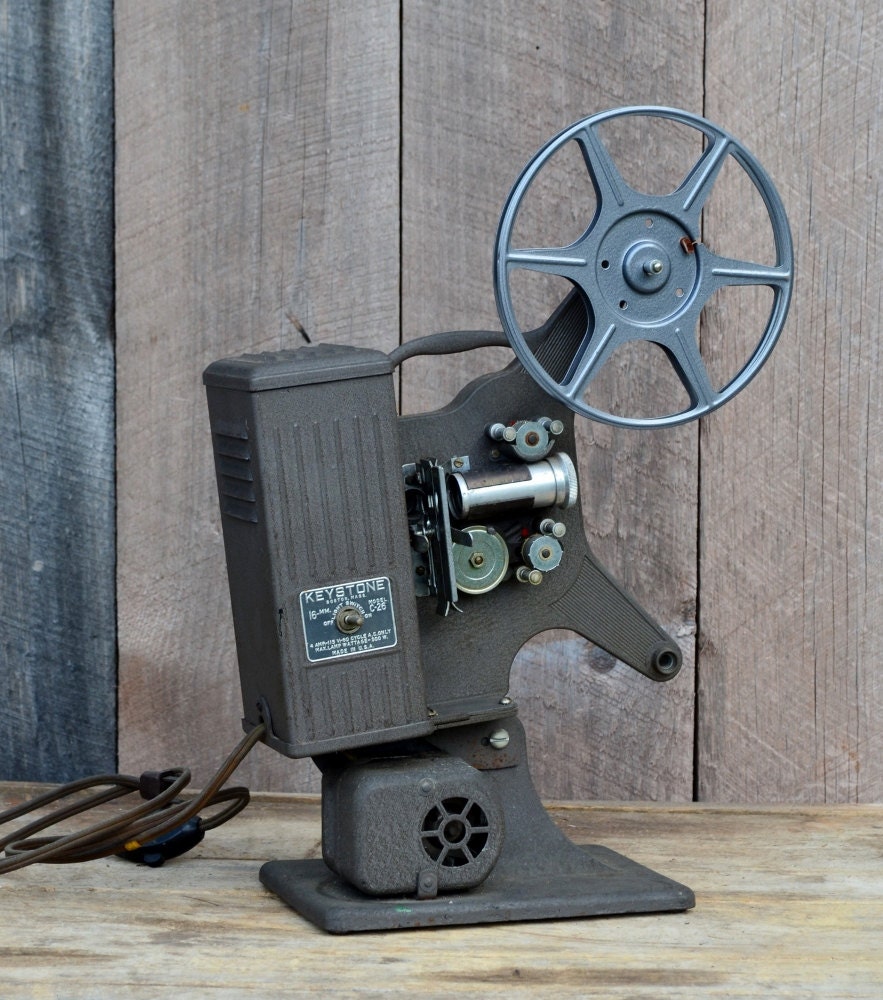 Brown Keystone 16mm Projector Model C26 Reel to Reel Movies