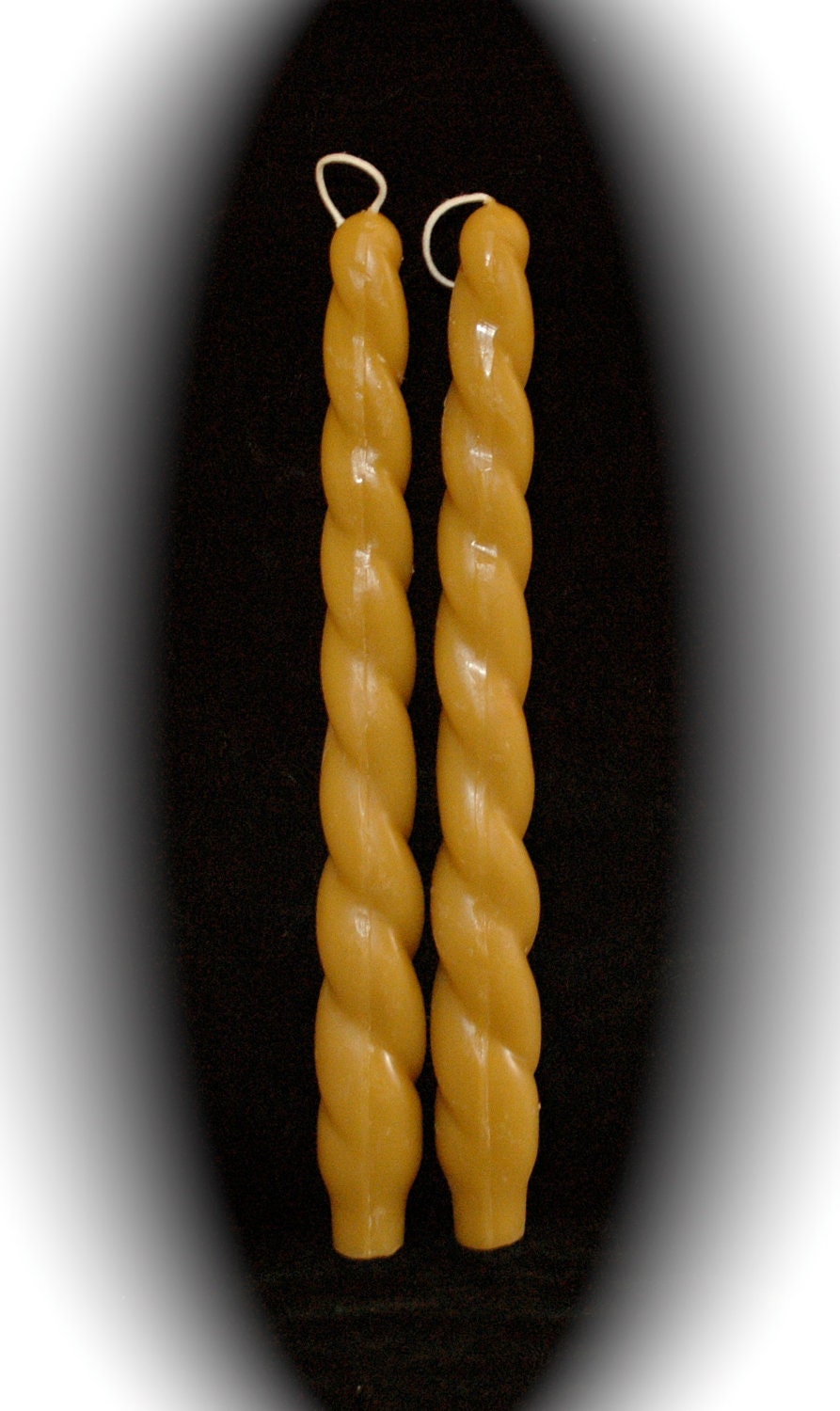 Pure Beeswax Twisted Rope Candles 12 tall candles