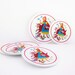 Vintage Toy Tin Dishes Child Kitchen Set Little Red Riding Hood Wolf