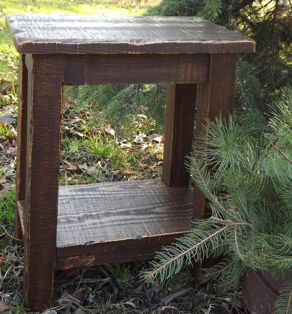 Items similar to Rustic/ Reclaimed wood/ Farmhouse/ stool/ Sitting ...