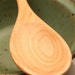 wooden serving spoon for salsa and the like of Maple wood
