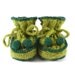 Hand Knitted Baby Booties - Green, 3 - 6 months