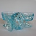 Sherbets Aqua Glass, Mid Century, Set of Three