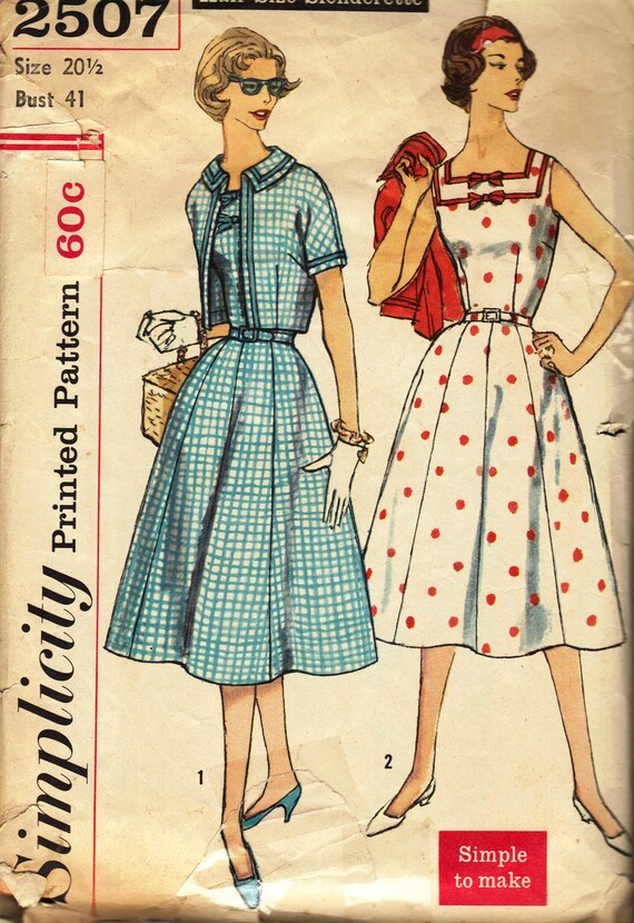 1950's-60's Full Figure Women's Dress and Jacket