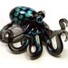 Large SOLID DICHROIC Glass Octopus sculpture FREE SHiPPING