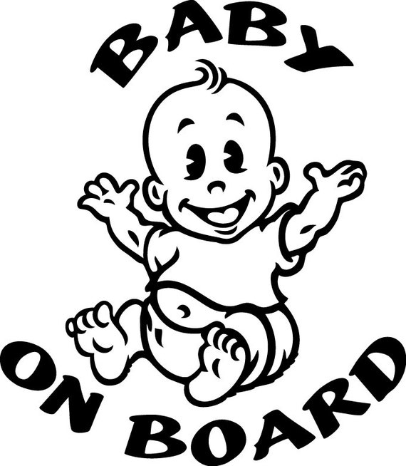 Download Baby On Board Custom Made Vinyl Sticker by CustomStickerDecals