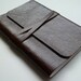 Leather Bound Notebook/Journal Traditional Hazelnut Brown Handmade
