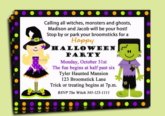 Invitations Quotes For Children Halloween Party 2