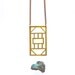 HALF OFF Sci Fi 04 - Hand-Cut Raw Brass Motif Pendant