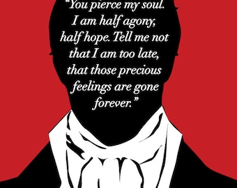 Jane Austen Persuasion - Captain Wentworth Proposal - Jane Austen Quote - Literary Art Print - JAP003