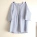 Blue plaid women's pleated blouse, japanese style top, cotton pleated shirt. Sizes US 4. Ready to ship.
