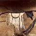Handmade White elk leather wrap