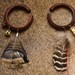10mm Bohemian gypsy dangle wood hoop gauges plugs