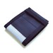Seatbelt Wallet in Black and Silver with Elastic Band