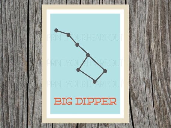 Printable Art Big Dipper Constellation Star Space Il_570xn