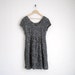 vintage grunge floral babydoll dress with boatneck