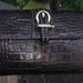 VINTAGE 1980s/ Liz Claiborne /Croc embossed Burnt Brown Genuine Leather/ Wallet Mint condition/Lc logo /American icon designer