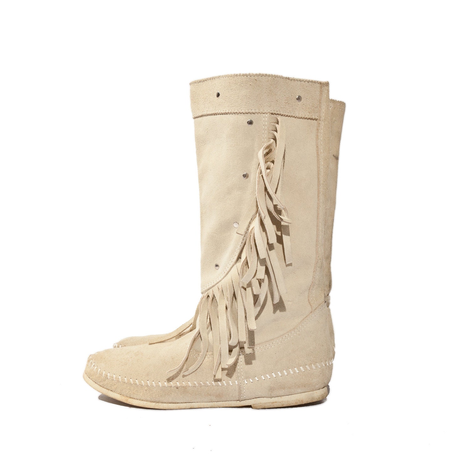 moccasin boots with fringe