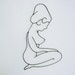 Vintage Wire Sculpture of a Woman