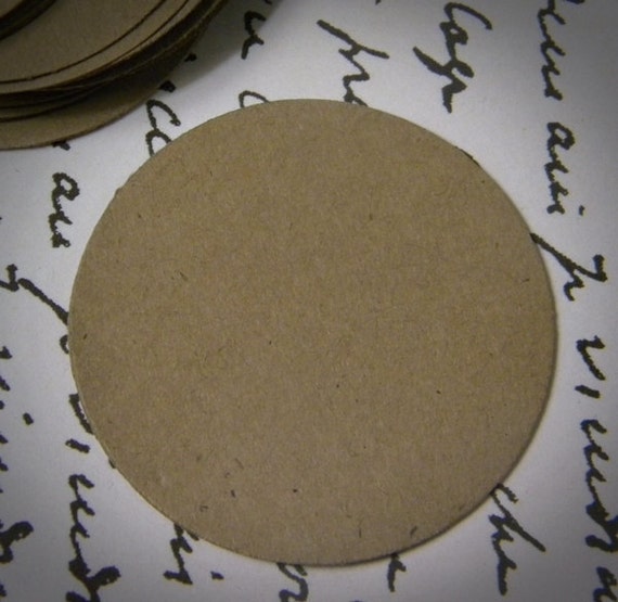 3.5 paper circles kraft cardstock circles gift tags