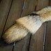 Coyote Tail Keychain / Clip with Leather Attachment