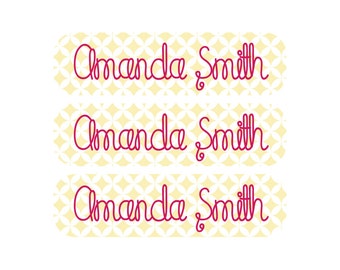48 Custom Waterproof, Dishwasher Safe Baby Bottle Labels - Personalized Labels for Daycare