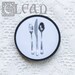Dirty & Clean Dishwasher Magnet: Black and White