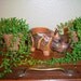 Brown Ceramic Rhino Votive Holder, 1960s- 50 % SALE