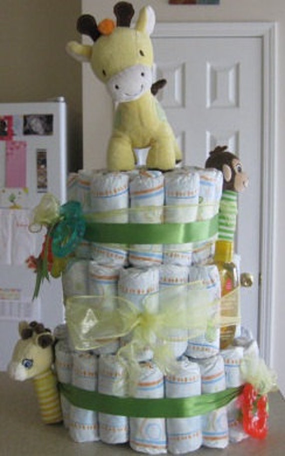 Items similar to Diaper Cake- Gender Neutral on Etsy