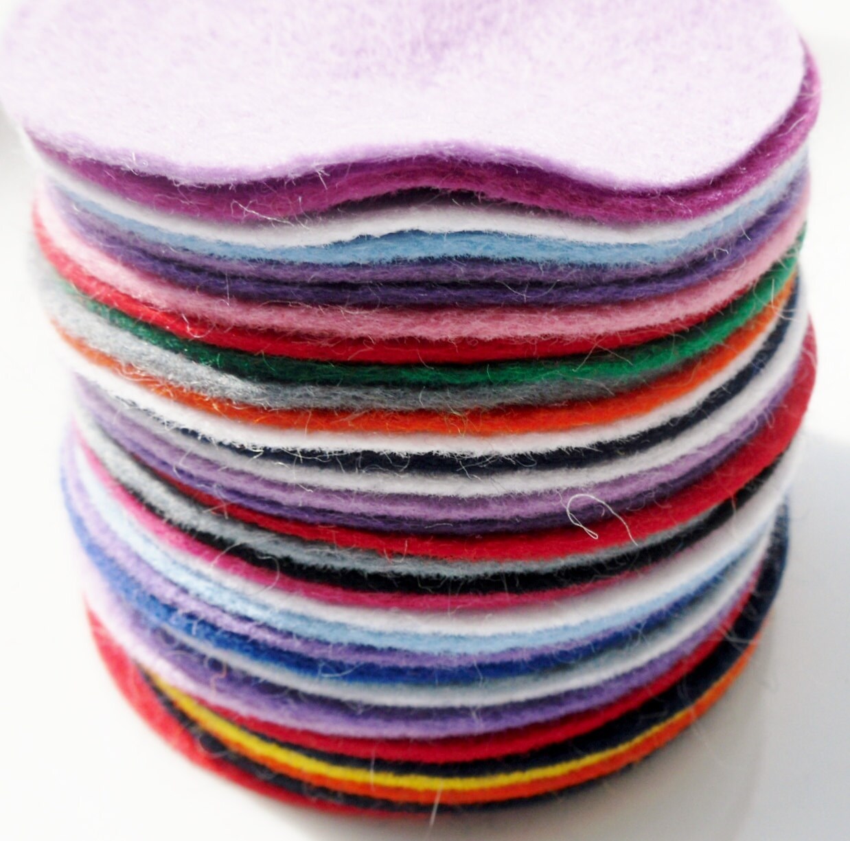 Felt circles set of 35 die cut wool felt shapes size 2.75inch