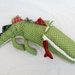 Green Polka Dot Crocodil Stuffed Toy : Croc-o-Zip