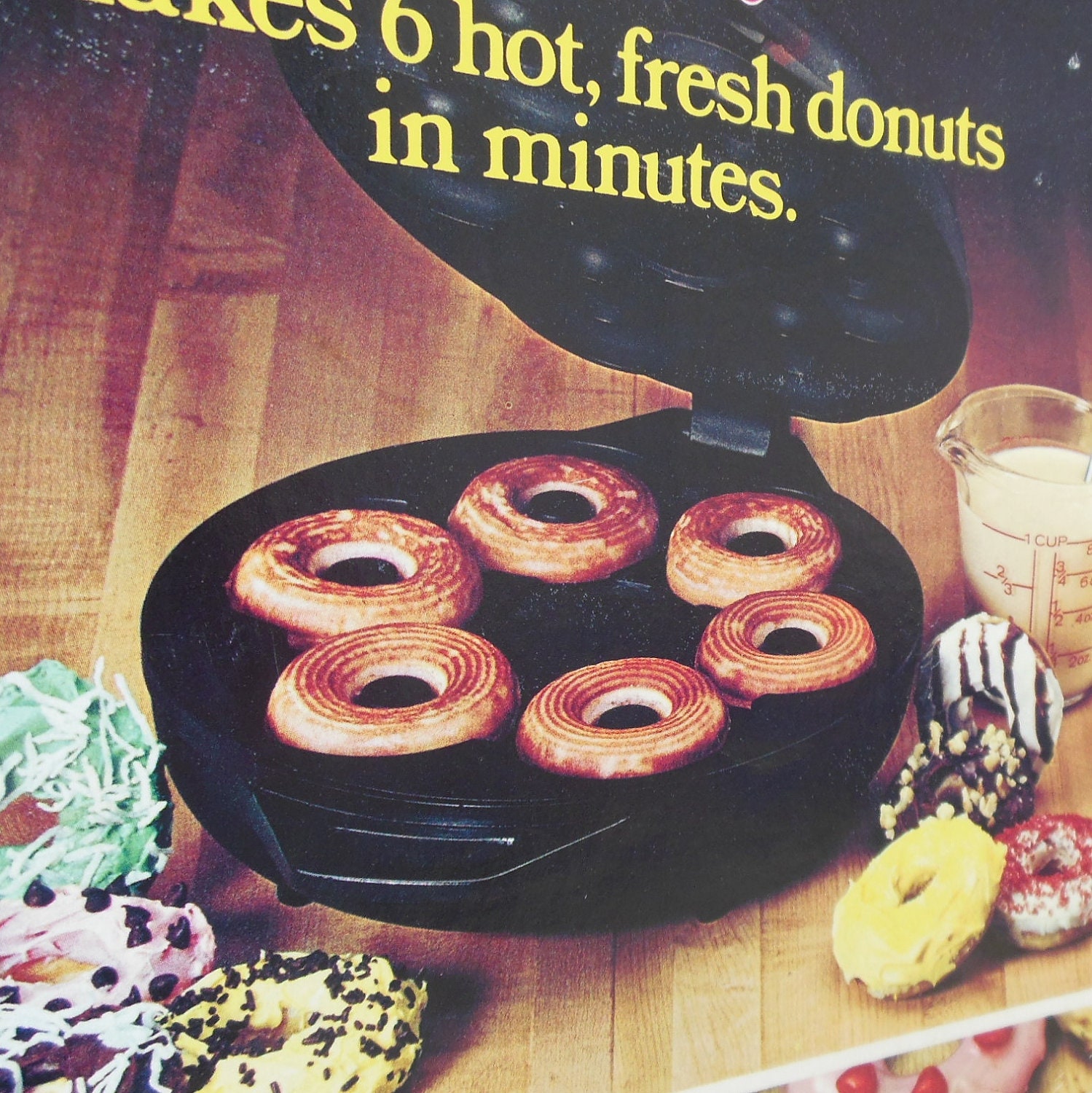 Electric Donut Maker Baker Master Chef Small Appliance Vintage