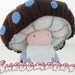 Handmade wool felt Mushroom Doll / King Boletus