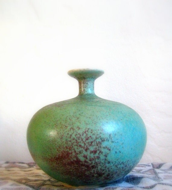 Mid Century Art Pottery Studio Vase Eames Era Modern Home