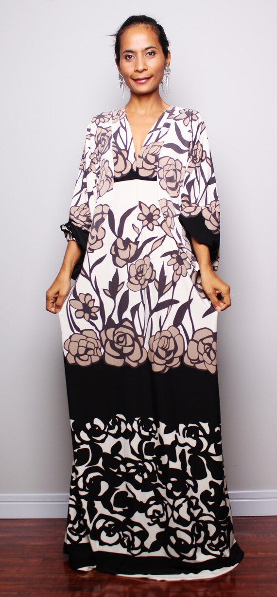 Floral Maxi Dress Funky Summer Dress: Funky Elegant