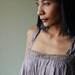 Knee Length Dress - Stonewashed Cotton Hand Dyed Halter Top Dress - Bohemian Crinkle Dress : A Natural Romantic Collection