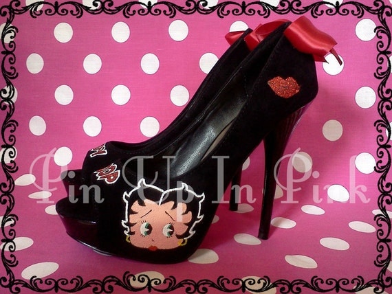 Betty Boop Heels by PinUpInPink on Etsy