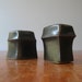 Vintage Iron Mountain Stoneware Salt / Pepper Shakers