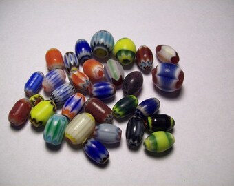 Chevron Glass Mixed Beads