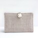 Business Card Holder, Linen, Beige, Natural, Gift Card Holder, Credit Card Case, Bags and Purses