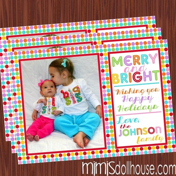 Christmas Cards- Photo Cards-Holiday Cards Printable JPEG Il_570xn
