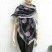 Nuno felted scarf Shawl silk and wool Handmade