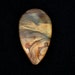 Blue Biggs Jasper designer cabochon. teardrop. 25 x 40
