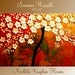 ORIGINAL X Large gallery wrap canvas modern mixed media Oil impasto Floral fine art painting by Nicolette Vaughan Horner
