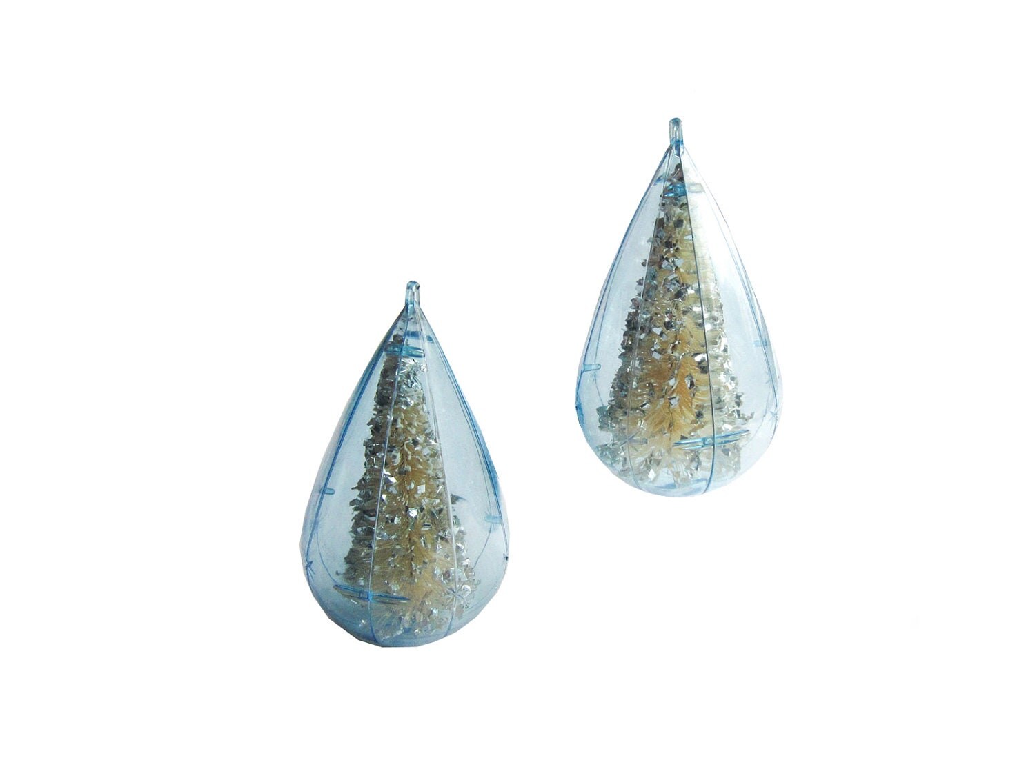 vintage christmas tree ornaments blue clear plastic teardrop vintage christmas tree ornaments blue clear plastic teardrop