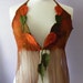 Russet Faerie Floaty Leafy Halter Top Size large to XL