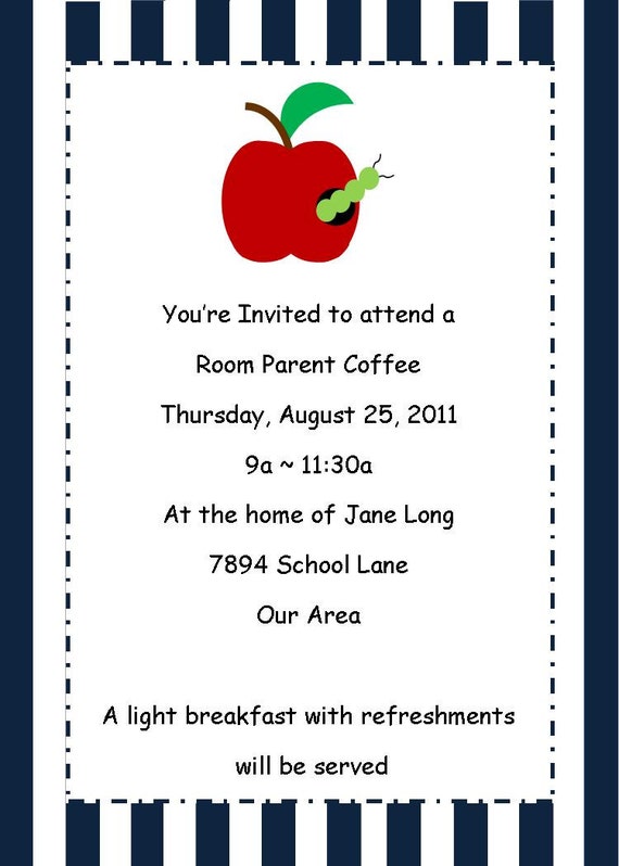 CUSTOM Invitations - Custom School Days Collection - by BellaGrey Designs Il_570xn