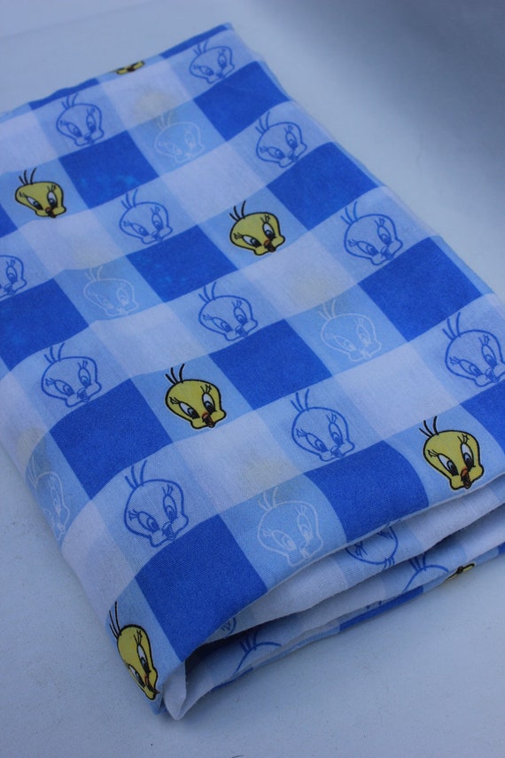 Throwback Tweety Bird Twin Sheet Set Flat and Fitted